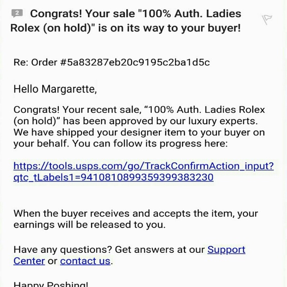 100% Auth. ladies Rolex - Picture 4 of 7